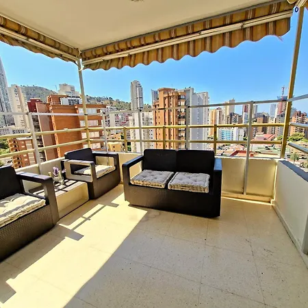 דירה New Agustina Seaview In Rincon De Loix -free Parking, Wi-fi, Pool, New Air Conditioning, Sea View בנידורם